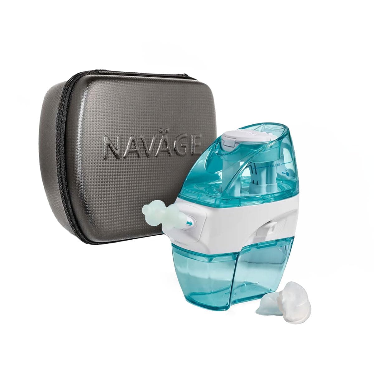 Starter Bundle – Nasal Irrigation System with Nose Cleaner, 30 SaltPods, and Black Travel Case