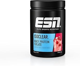 – ESN ISOCLEAR Whey Isolate Protein Powder, Fresh Cherry, 908 g, 2 lbs, 30 Servings Clear Whey - Lactose Free