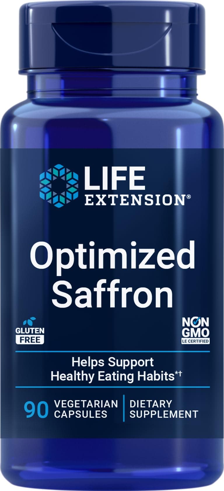 Life Extension Optimized Saffron Extract with Satiereal, 90 Vegetarian Capsules