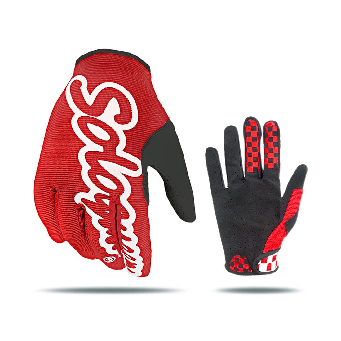 Sim-Racing Gloves for Simulator Steering Wheel Games and Karting Glove (red, L)