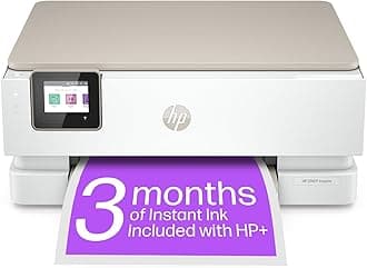 ENVY Inspire 7220e All in One Wireless Color Printer with 6 months of Instant Ink Included with HP+, White, One size