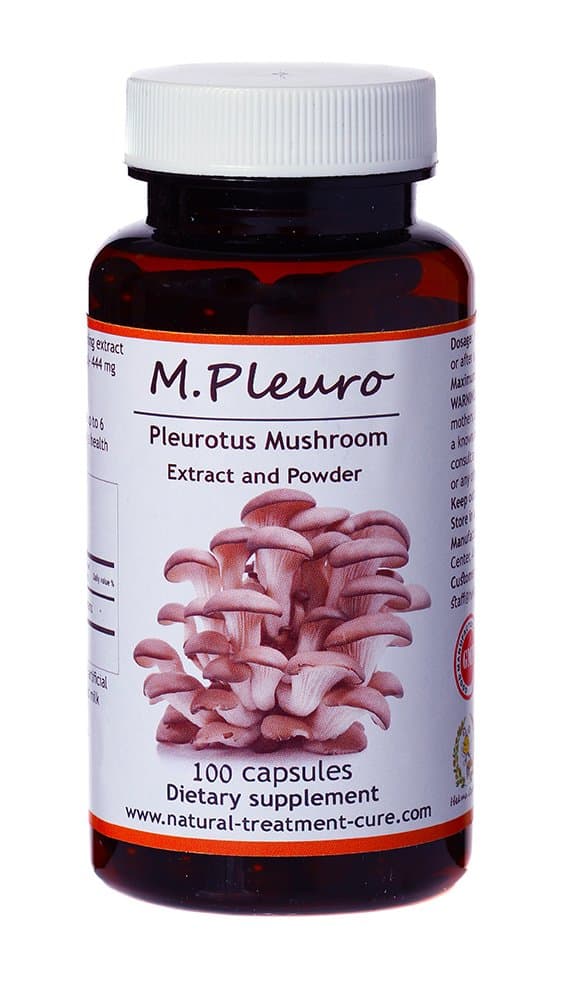 Hekma Center Pure Pleurotus Mushroom Extract and Powder - a Substitute for Animal Protein - 100 caps