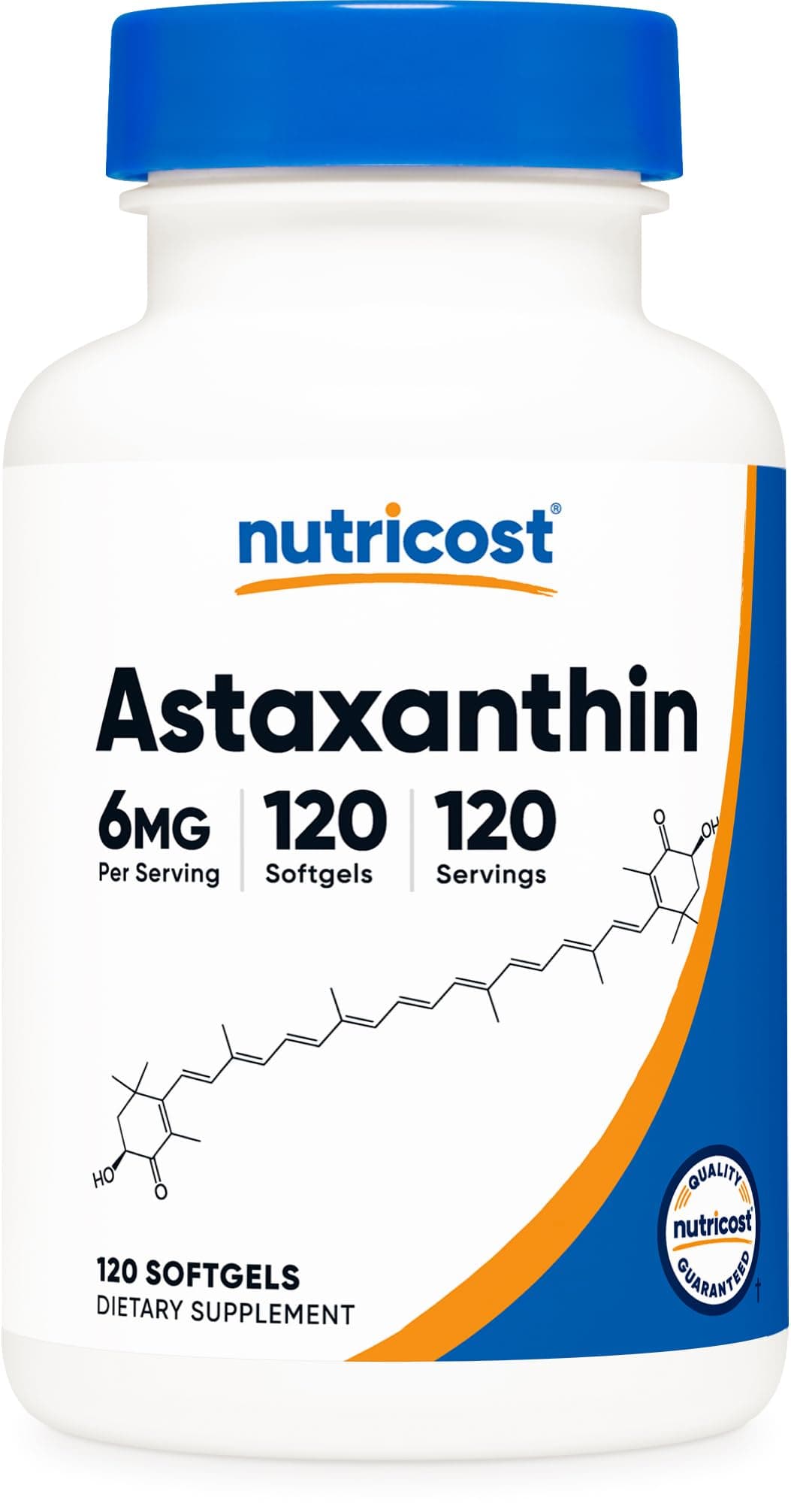 Astaxanthin 6mg, Non-GMO and Gluten Free, 120 Softgels (4 Month Supply)