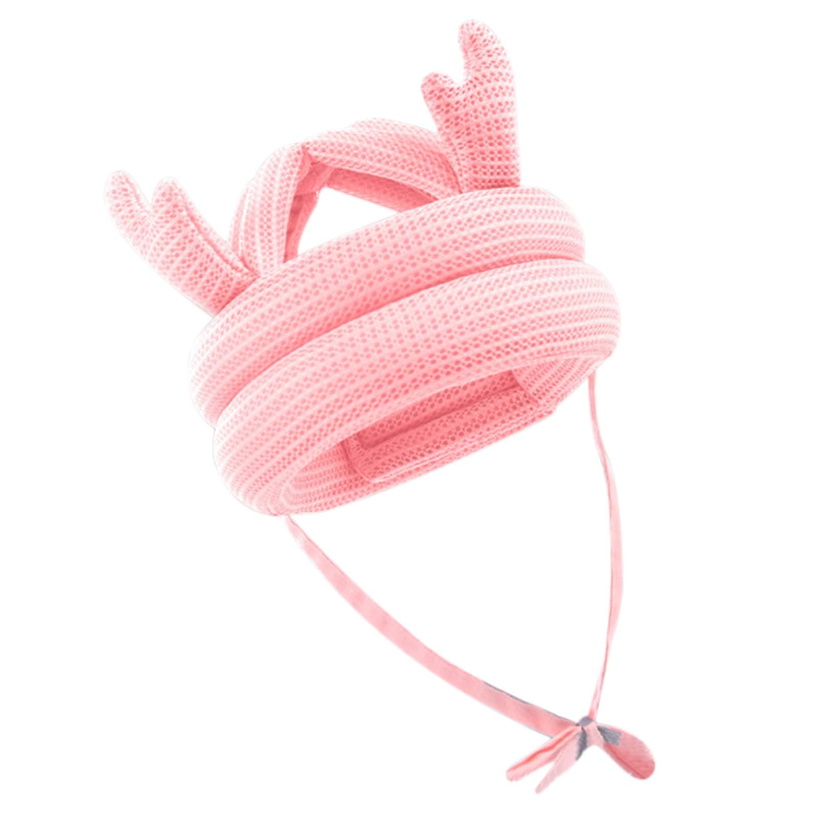 Cute Baby Safety Helmet Toddler Head Protection Adjustable Baby Bumper Hat Head Cushion Helmet Bumper Bonnet, Pink, Medium