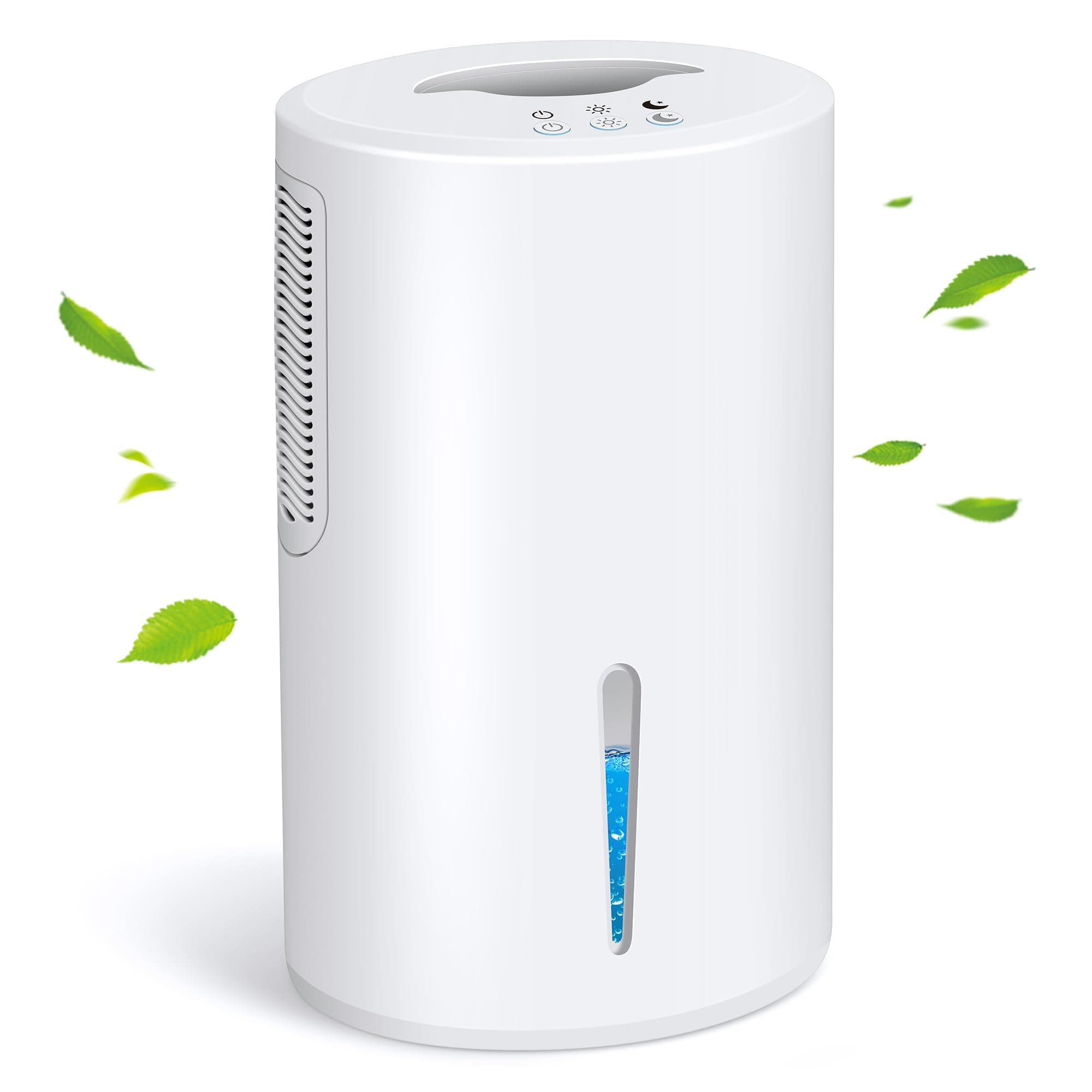 Dehumidifier for Home 68 OZ Small Dehumidifiers for Bedroom 2500 Cubic Feet(800sq ft) with 7 LED Lights, Ultra Quiet & Auto Shut off Dehumidifier for Bathroom Basement Closet Garage RV