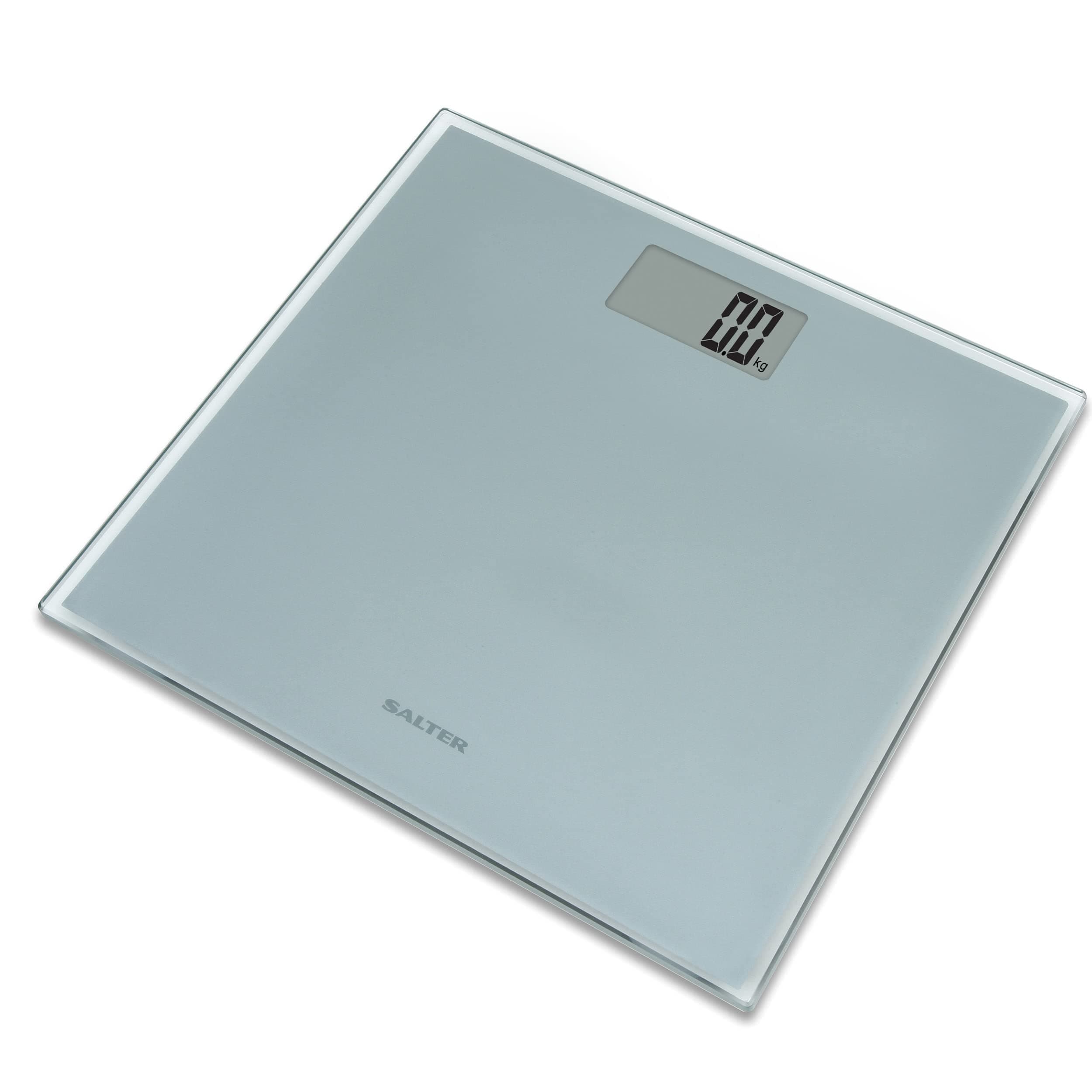 Razor Bathroom Scales – Digital Display Electronic Scale for Weighing with Precision, Large Glass Ultra Slim Platform, Easy to Read, Measure Weight in kg, st or lb, Quick Tap Start.
