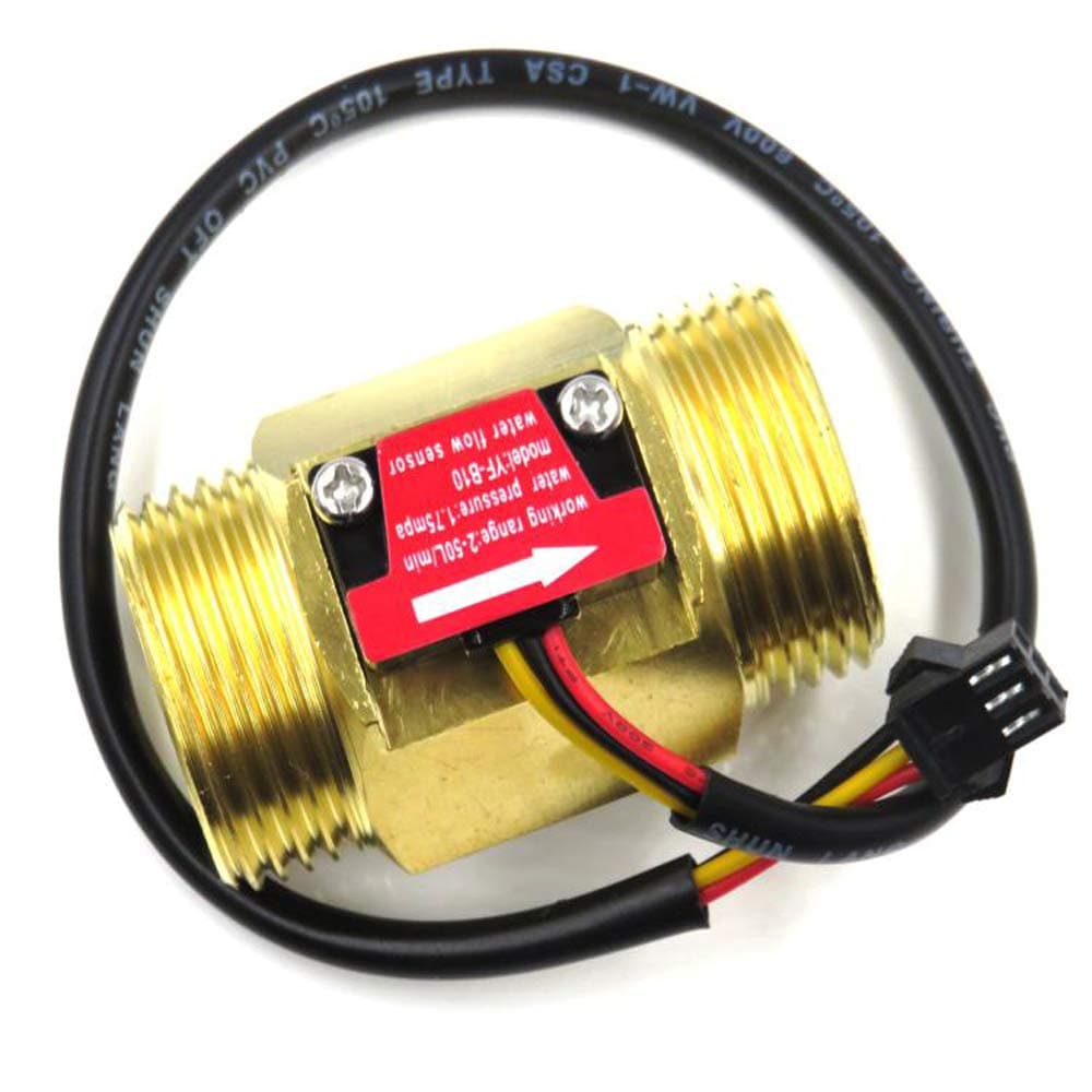 Water Flow Sensor Hall Sensor Switch Flow Meter DN25 Brass Water Meter Industrial Turbine Flowmeter 1 Inch Water Flow Sensor Coffee Machine