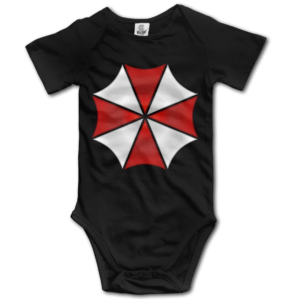 Kids Snapsuit Render Resident Evil Umbrella Corporation Baby Infant Toddler Onesies Black Apparel