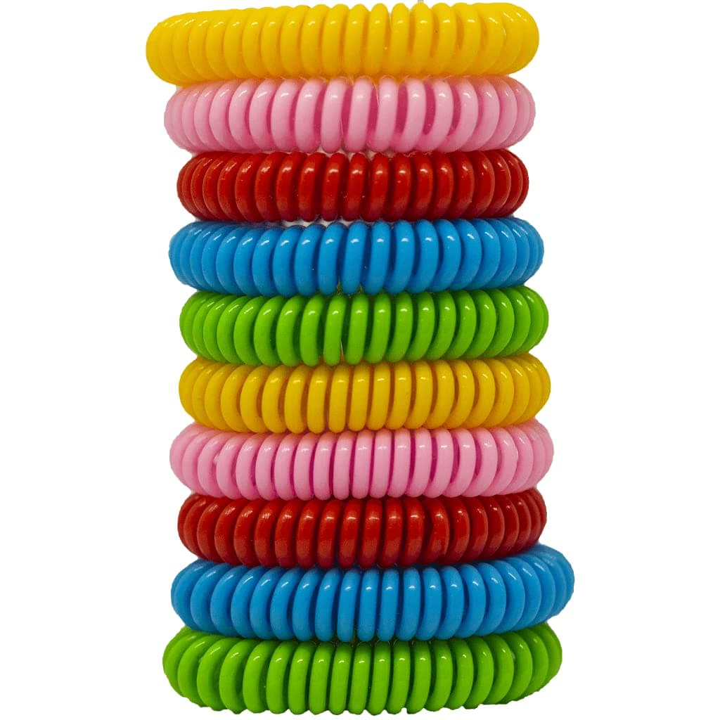 EcoPower Sports Mosquito Repellent Bracelets (10 Pack) Anti Insect Midge and Bug Repellent Bands to Repel All Types of Mosquito Protects Your Kids, Waterproof & Safe for Children & Adults.