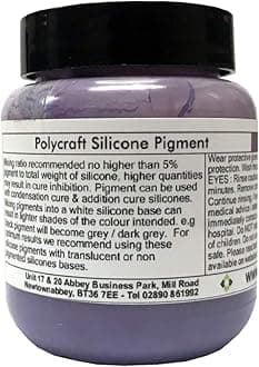 Polycraft Silicone Pigment - Lilac - 500g (Compatible with RTV Silicone Mould Making Rubber)