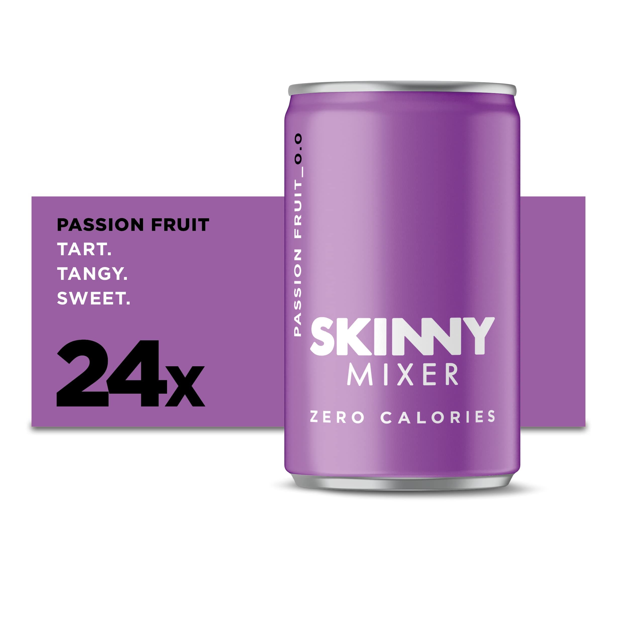 Skinny Mixer Passion Fruit 24 x 150ml cans (3 packs of 8 cans)