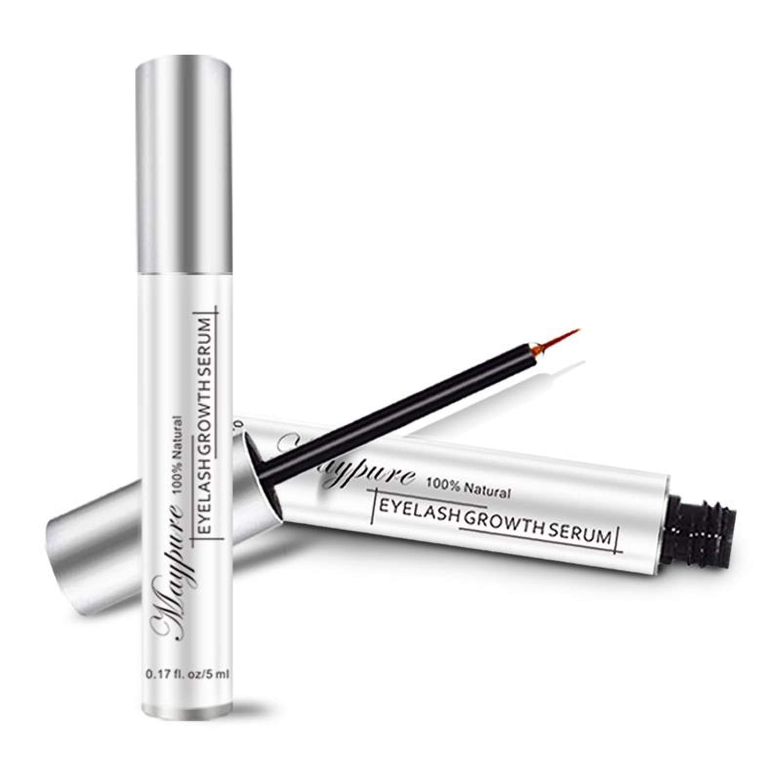 Eyelash Growth Serum, Approved Lash Booster Eyelash Enhancer Eyebrow Growth Serum for Long, Luscious Lashes and Eyebrows-Irritation Free Formula(5ml)