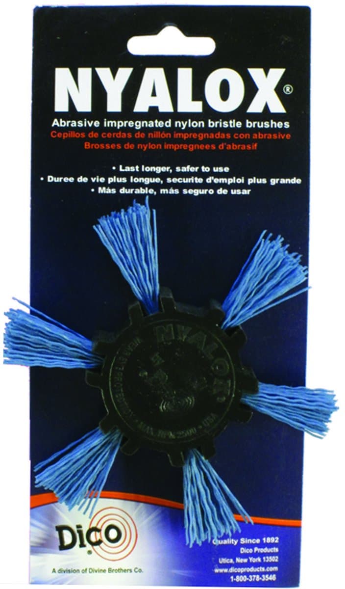 Dico Products 7200039 Nylox Flap Brush 4" 240 Grit, Blue