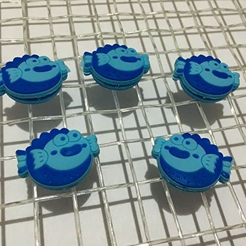 Blue Fish Animals Tennis Vibration Dampeners Pack of 10