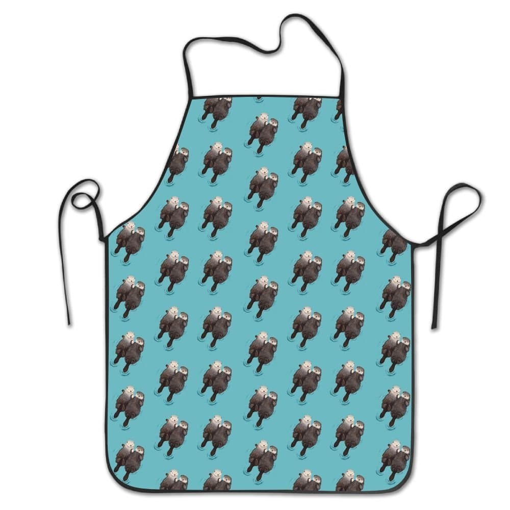 Chefs Apron Cute Otter Wallpapers Funny Kitchen Aprons Cooking Apron