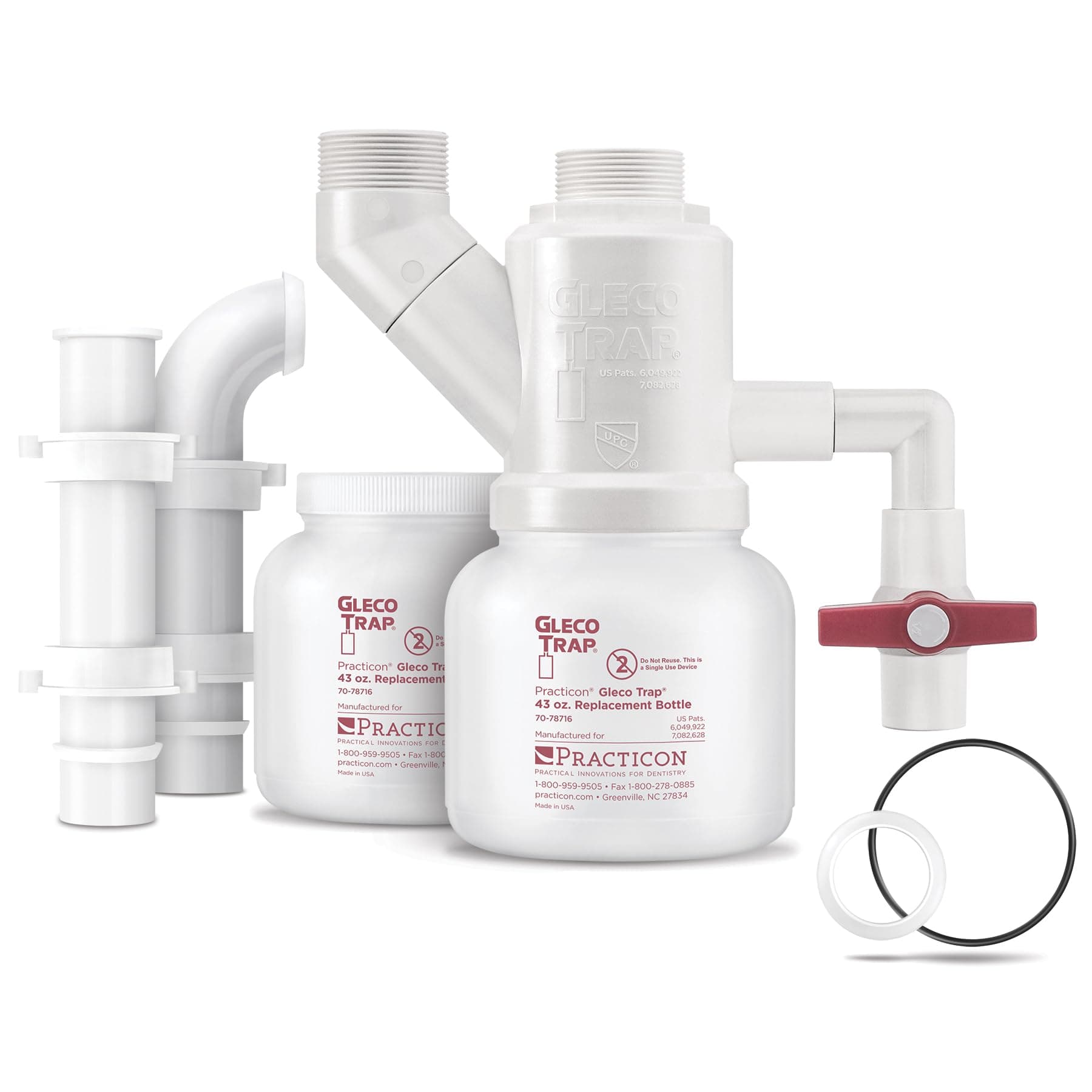 Practicon 7078726 GT-43 Gleco Sediment Trap System, Shape,, ()