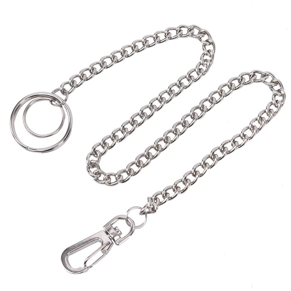 Qingsi 1 Pack Punk Pants Chain Purse Chain Punk Key Chain for Biker Trucker Motorcycle Wallet Belt Women Men