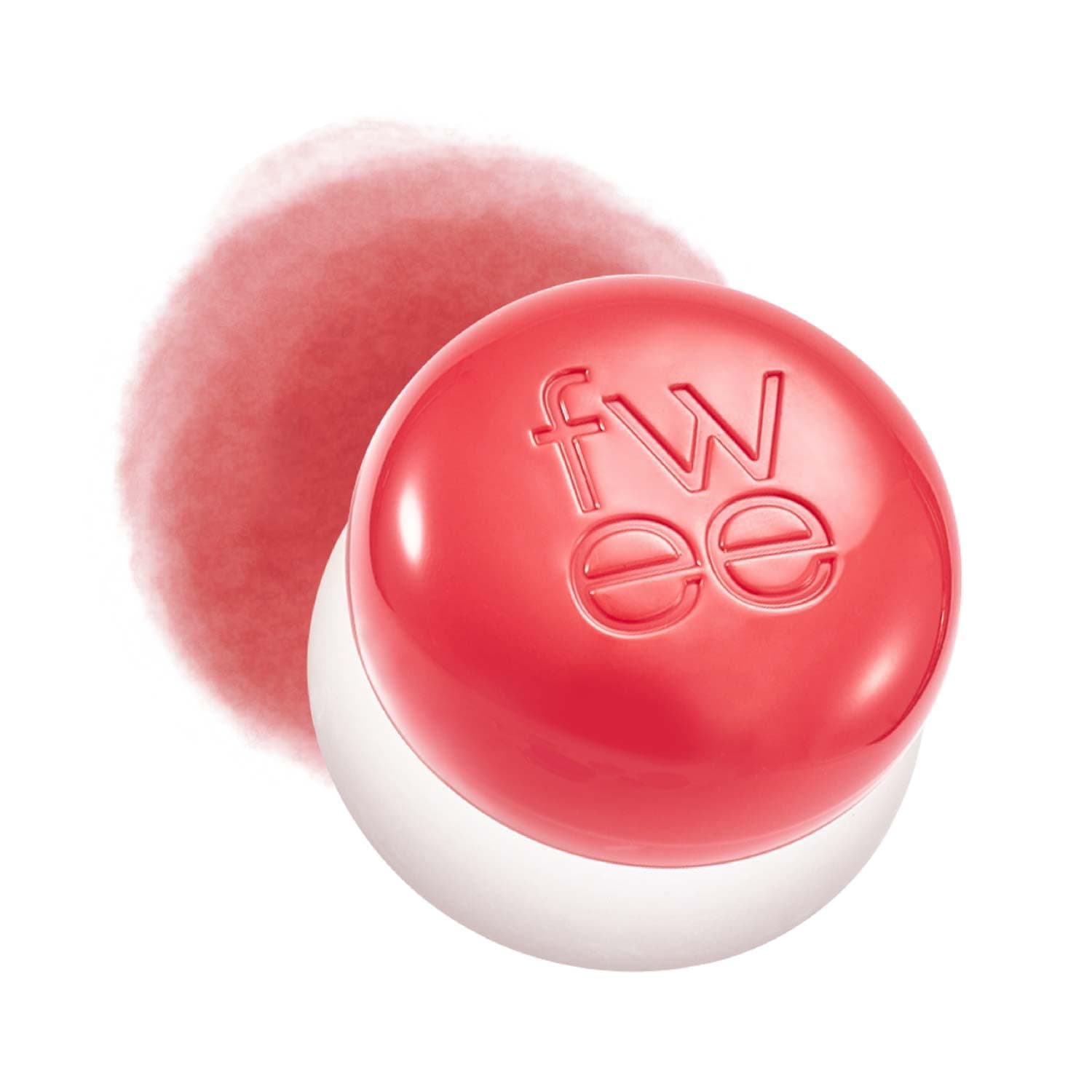 fwee Blurry Pudding Pot | Airbrushed Blush & Lip, Buildable & High Pigment, Long-lasting, Lightweight, Natural Soft Matte Finish, Satin Finish Blurring Blush - Boy (Bright Coral) | 0.17 oz