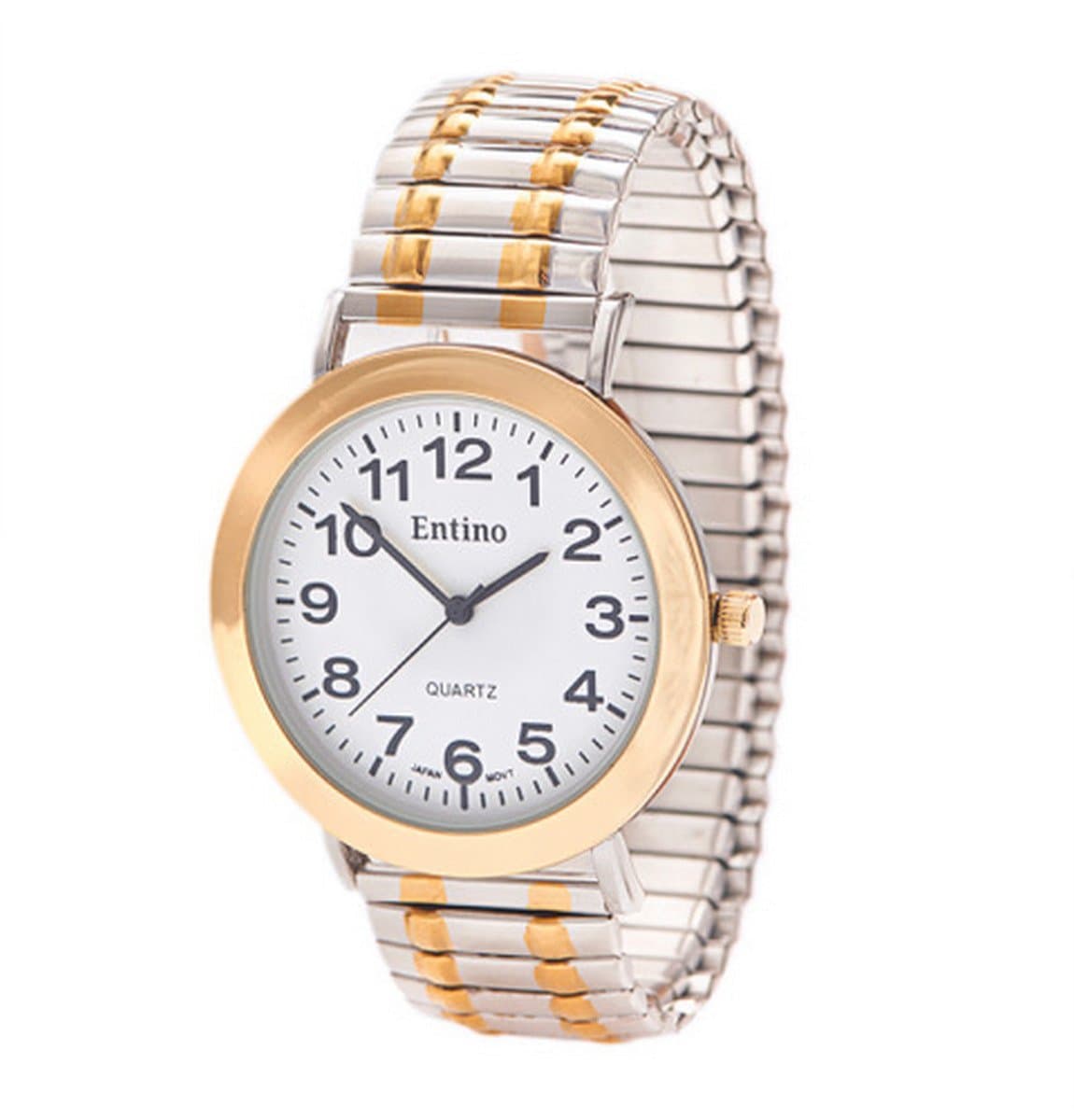 EntinoUnisex Expander Wrist Watch Analog Display, Japanese Quartz Movement