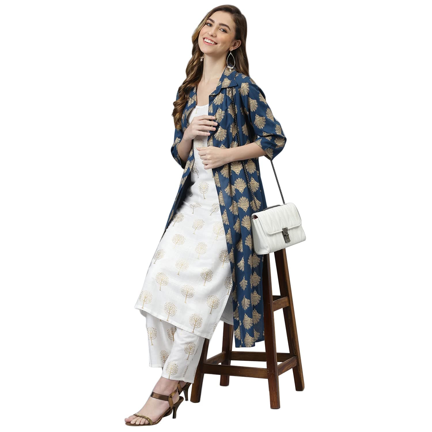 Khushal KWomen's Rayon Kurta with Palazzo Set