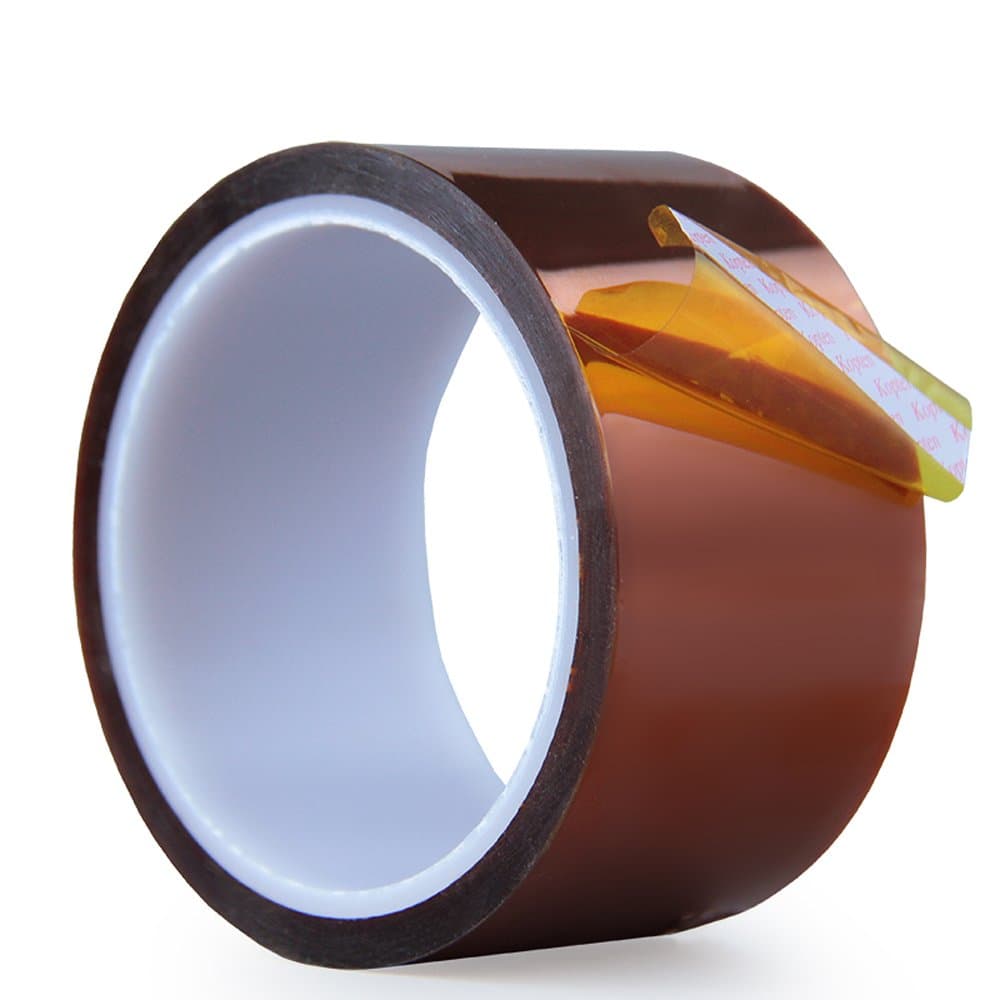 High Temp Tape, (2 inch X 108 FT) Polyimide High Temperature Resistant Tape Silicone Adhesive - for 3D Print Bed,Soldering,Masking etc.