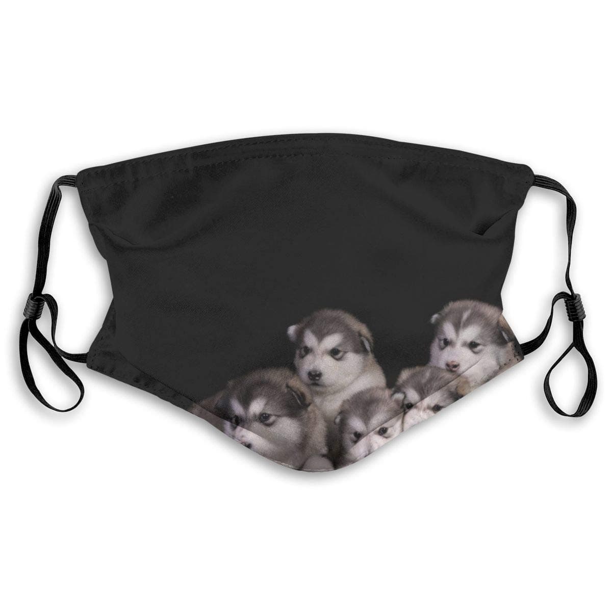 123ZoeB Face Cloth 5 Layer Shiled Facial Reusable Alaskan Malamute Protect Air Pollution Man Kids with Filter Adult