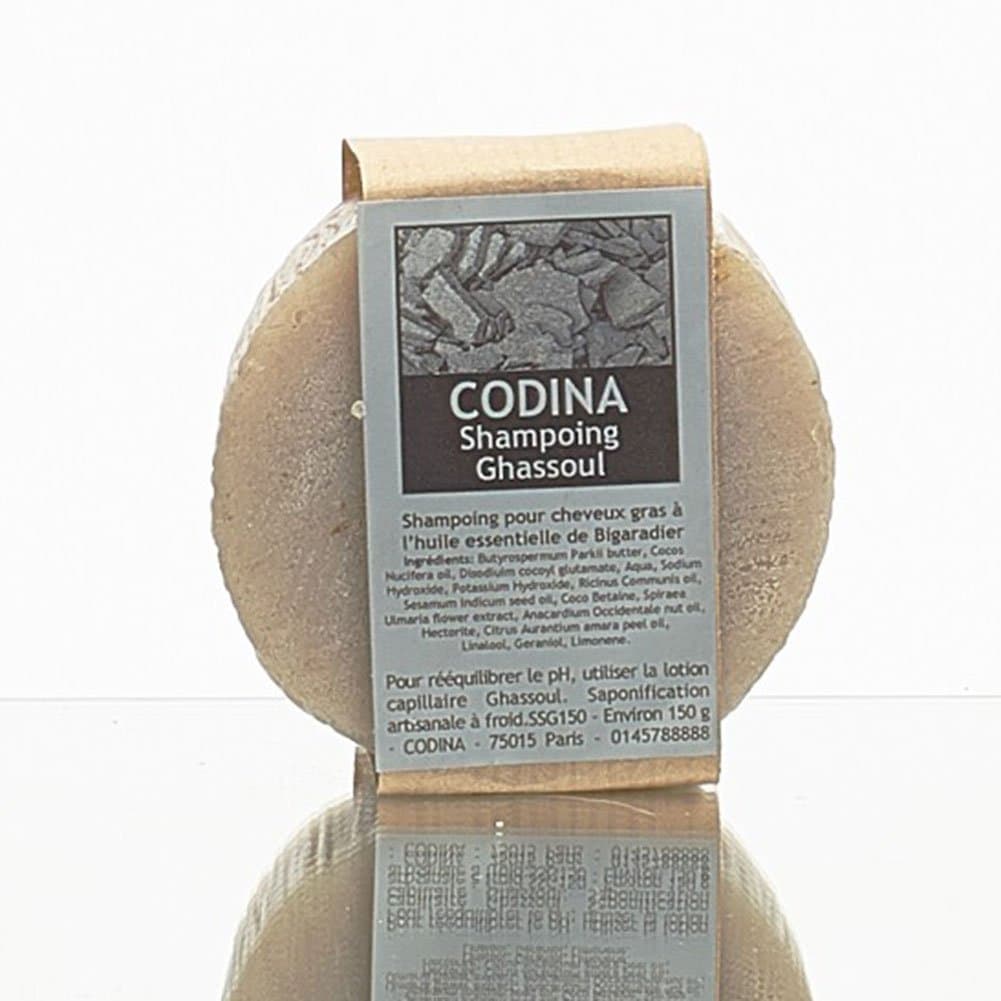 Codina Ghassoul Solid Shampoo Bar for Dandruff, Oily Hair, and Itchy Scalp