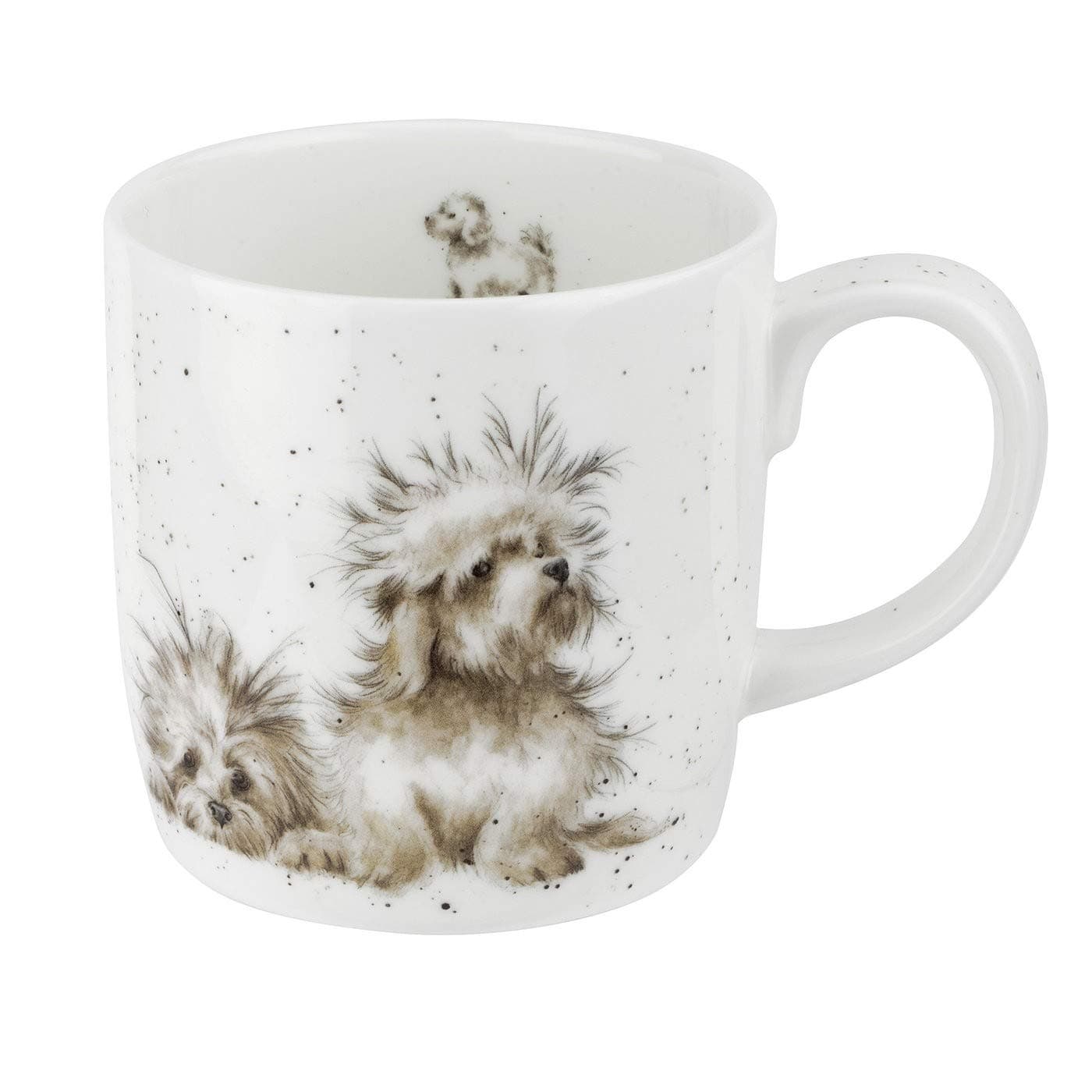 Royal Worcester Wrendale Designs Best Friends Mug | 14 Ounce Large Coffee Mug with Dog Design | Made from Fine Bone China | Microwave and Dishwasher Safe