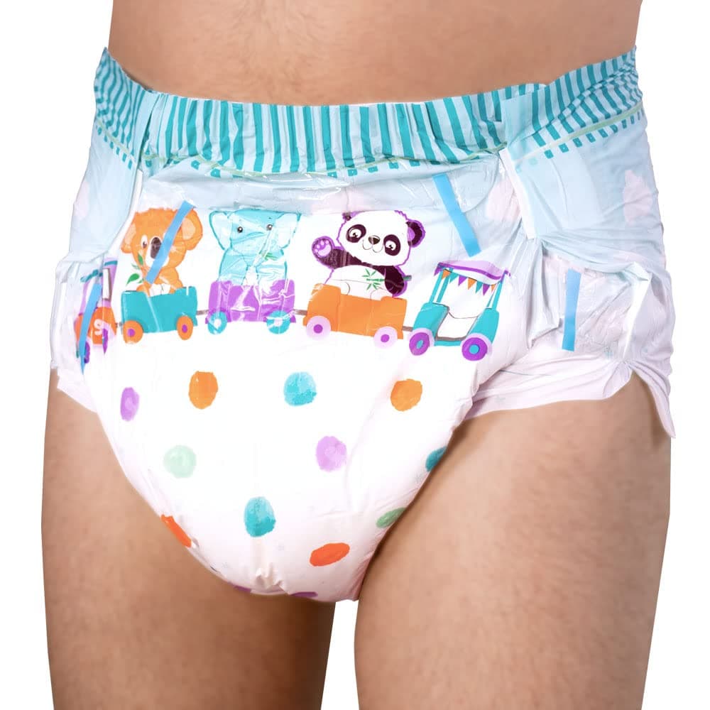 Rearz - Critter Caboose Brief Adult Printed Diapers - Sample 2 Pack - 11000ml (X-Large)