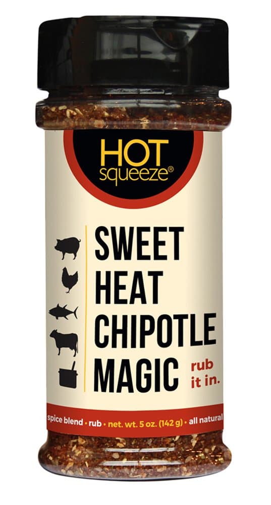 Hot Squeeze Rub, Sweet Heat Chipotle, 5.5 Ounce