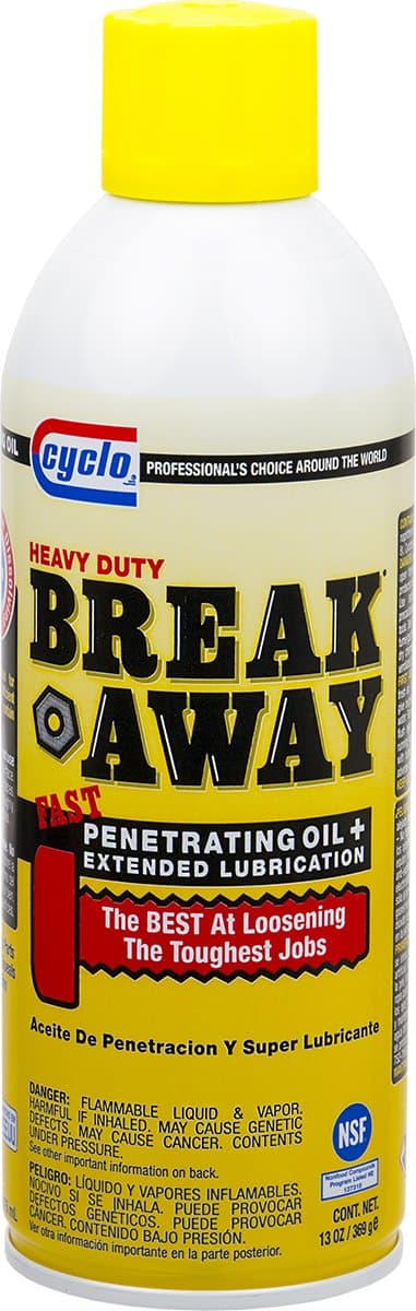 Heavy Duty Breakaway Fast Penetrating Oil - Case of 12 x 13 Oz - Extended Lubrication Breaks Loose Rusted Joints and Bolts