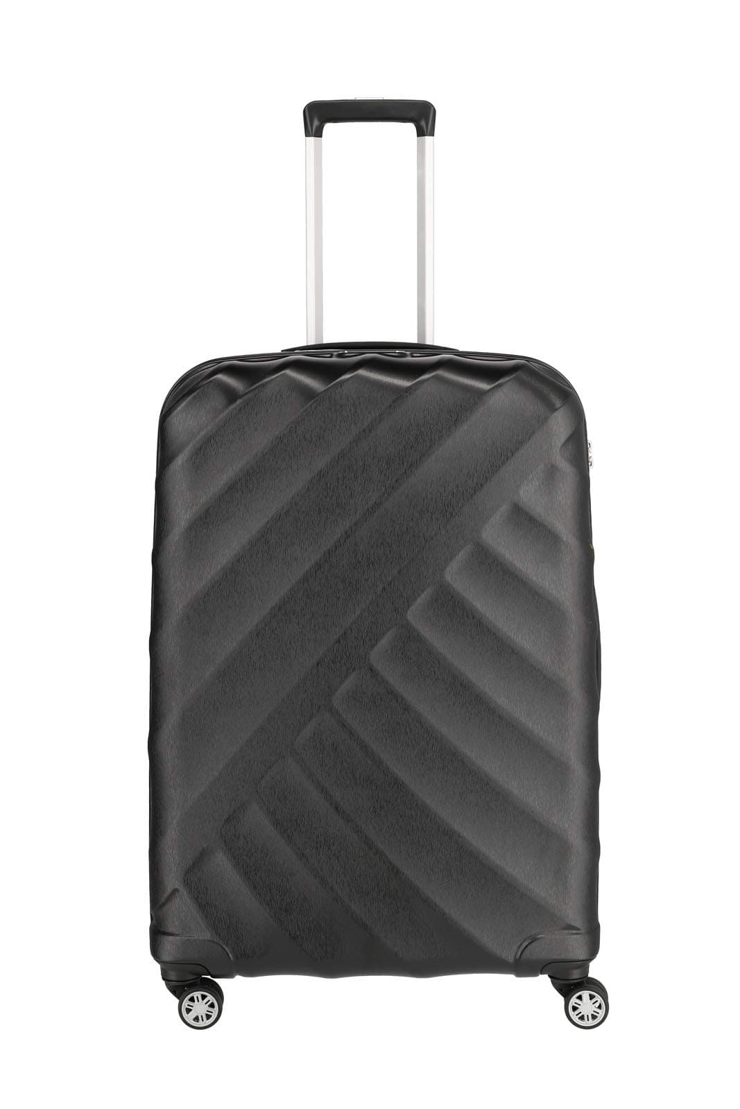 Titan „Shooting Star“ von TITAN®: Robuste Hartschalen-Trolleys in coolem Metallic-Look in 4 Trendfarben Hand Luggage 77 Centimeters Black (Black/Silver)