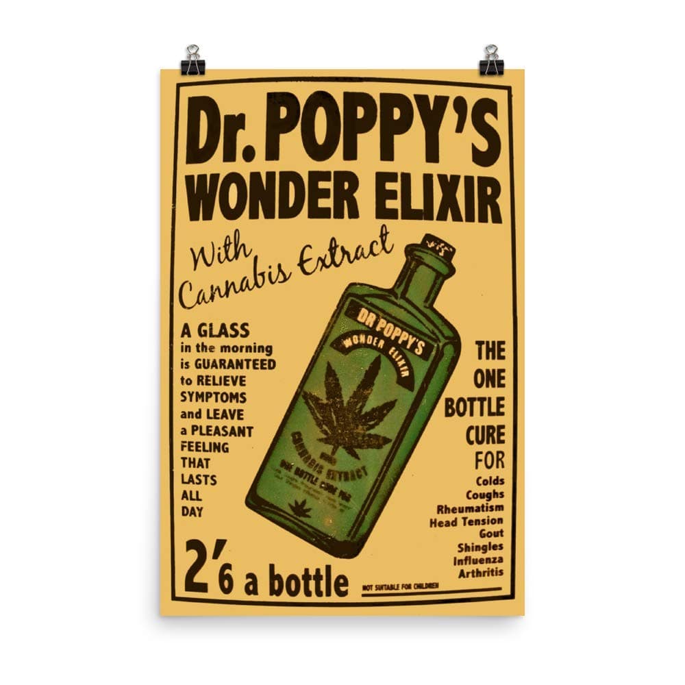 Vintage Poster - Dr. Poppy's Wonder Elixir 0160 - Enhanced Matte Paper Poster (24x36)