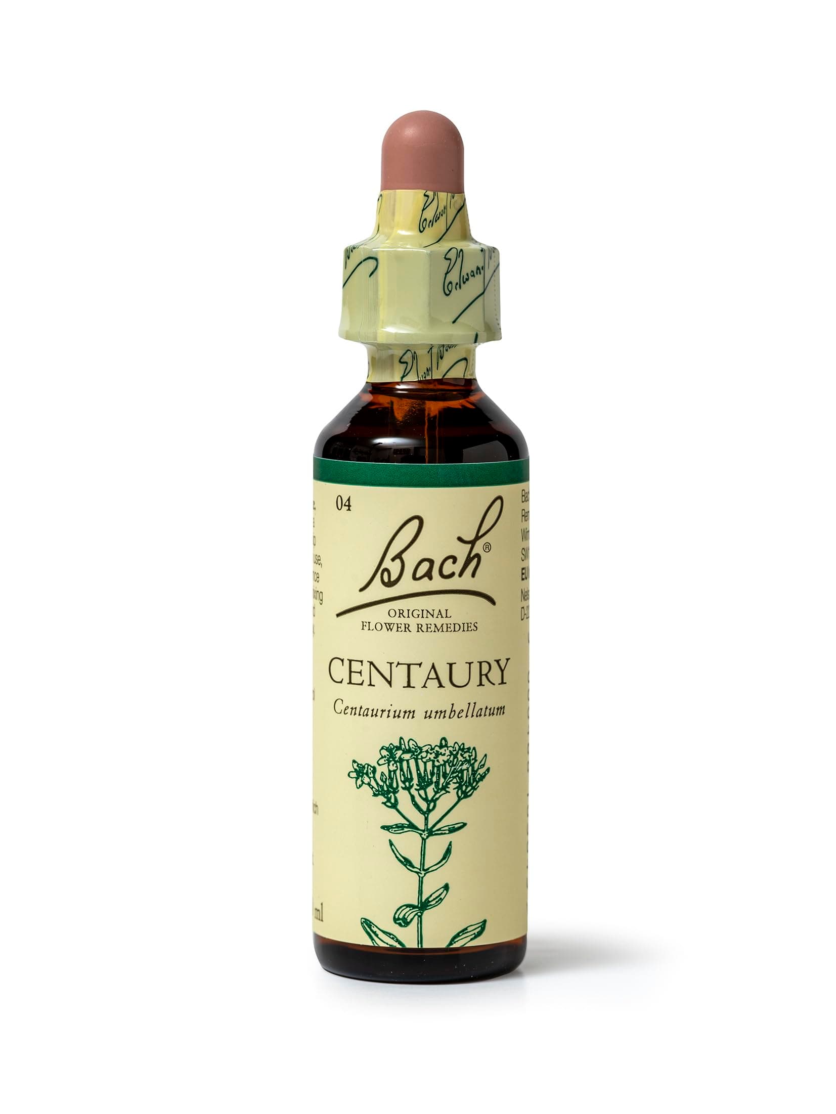 Original Flower Remedies Centaury, Stand Your Ground, Stay Assertive, Emotional Wellness, Natural Flower Essence, 20ml
