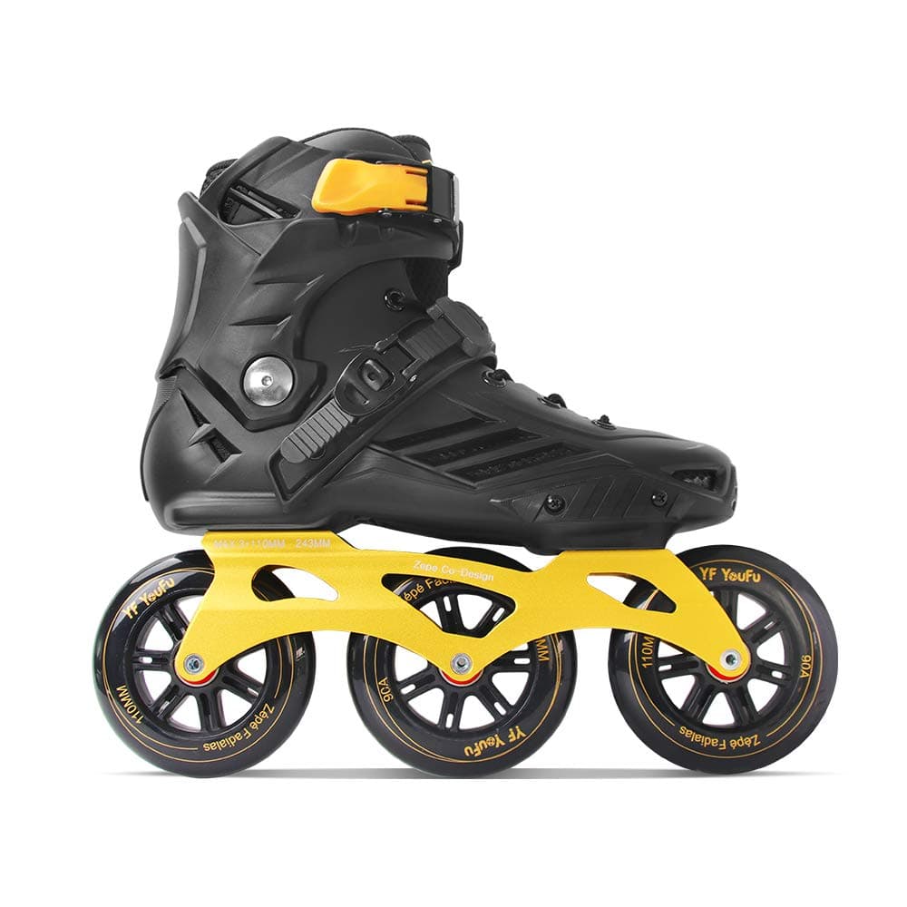 Adult Fitness Inline Skate, Performance Inline Skates with 110mm 3-Wheels Skates for Men