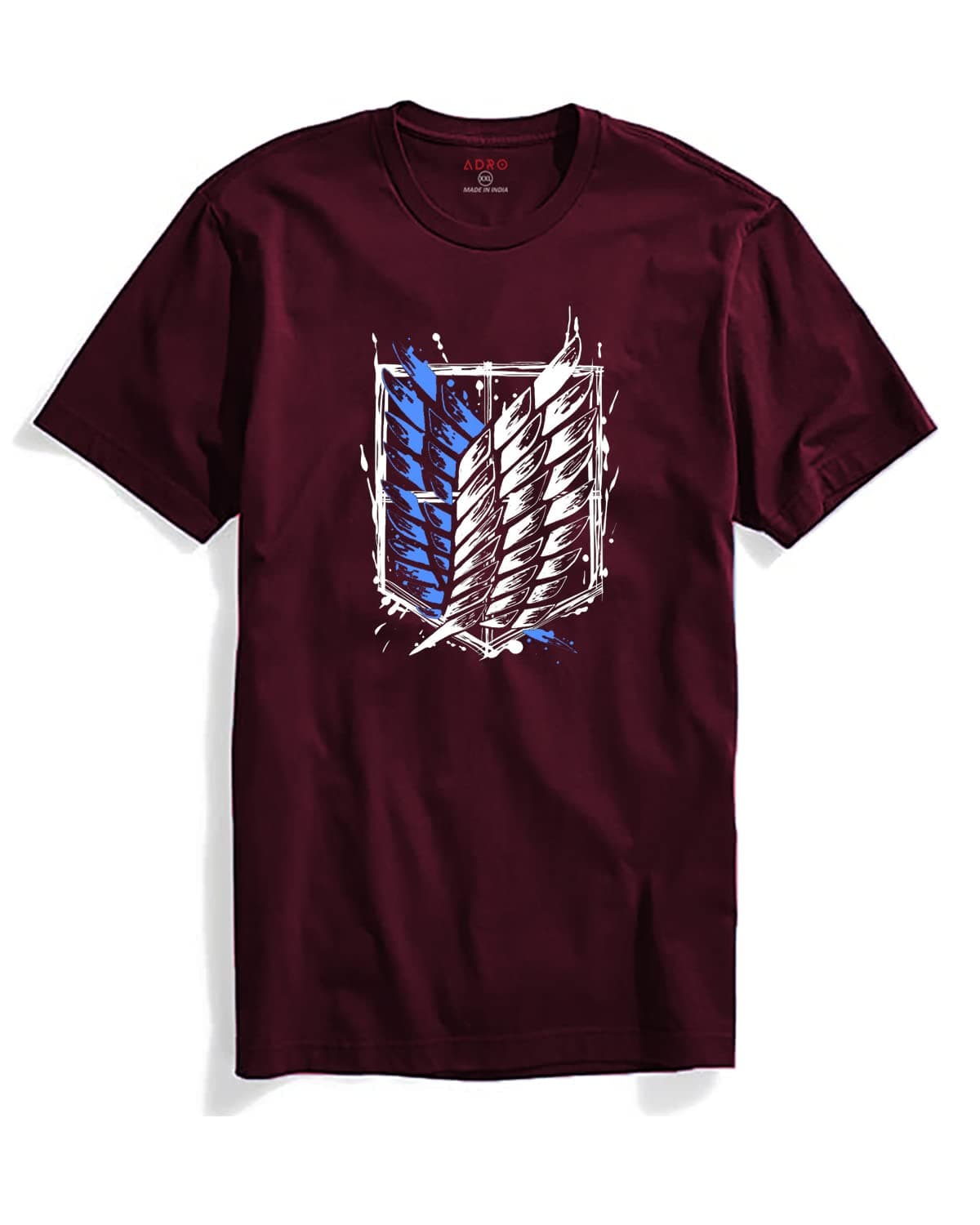 ADROMen's 100% Cotton Regular Fit T-Shirt