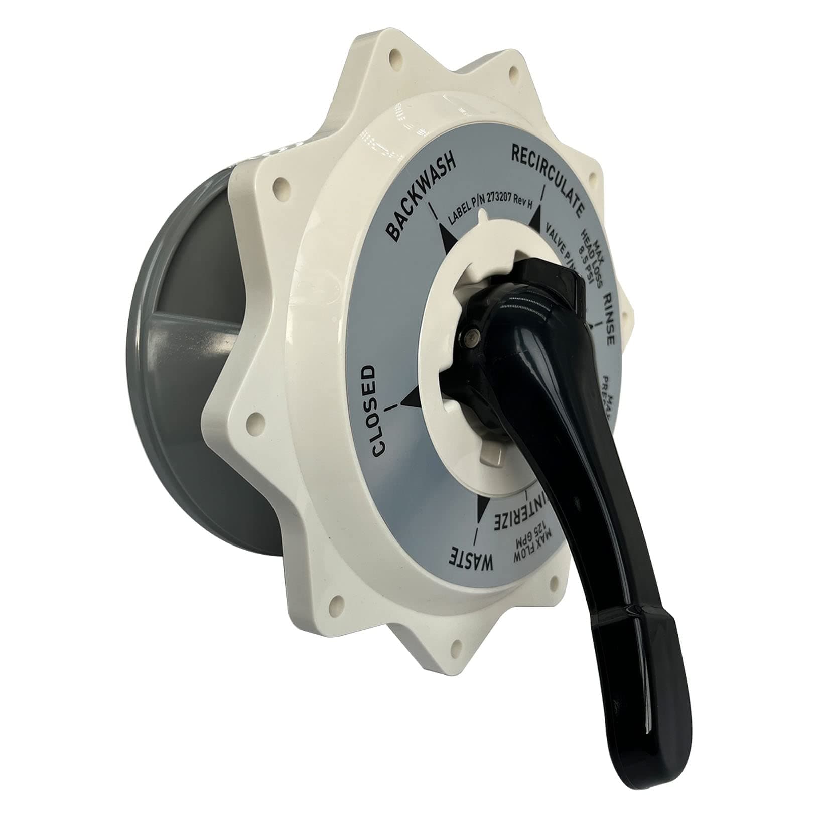 HJSIUTV 270067 トップバルブアセンブリ交換キット ハイフロートップとサイドマウントプール/スパマルチポートバルブ交換用 2インチ