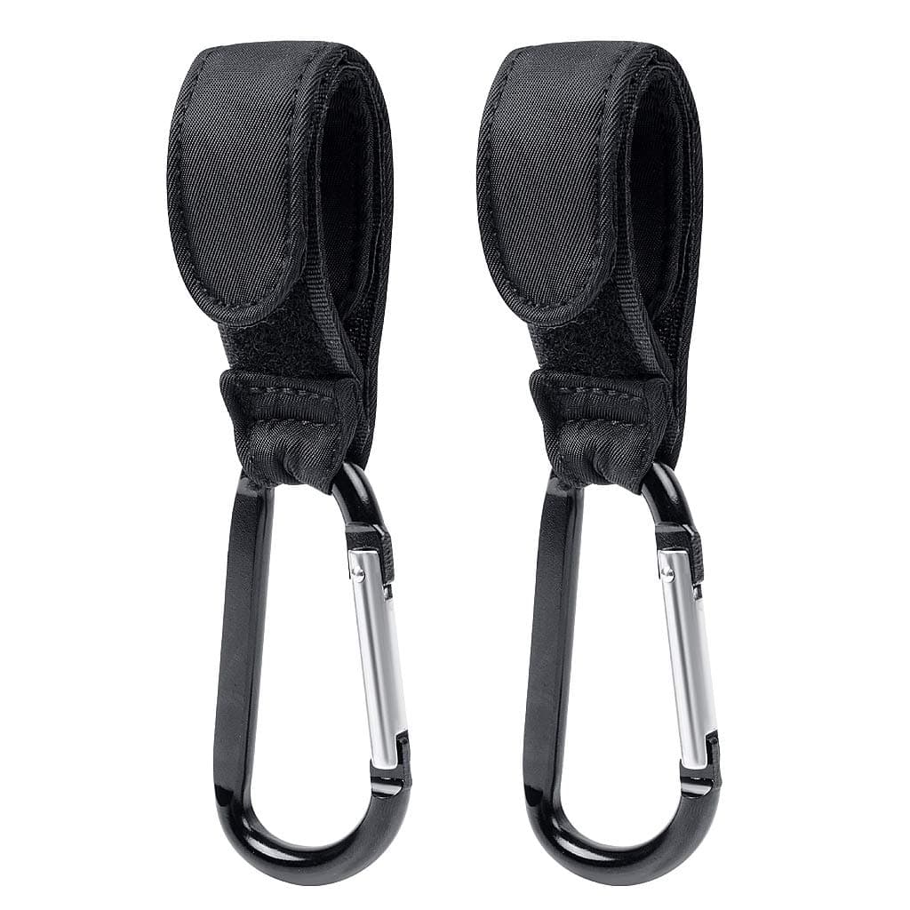 Buggy Clips Stroller Hook, Carabiner Hook Used to Hang Shopping Bags Lunch Pouch or Baby Supplies on Stroller for Outdoor, Pack of 2