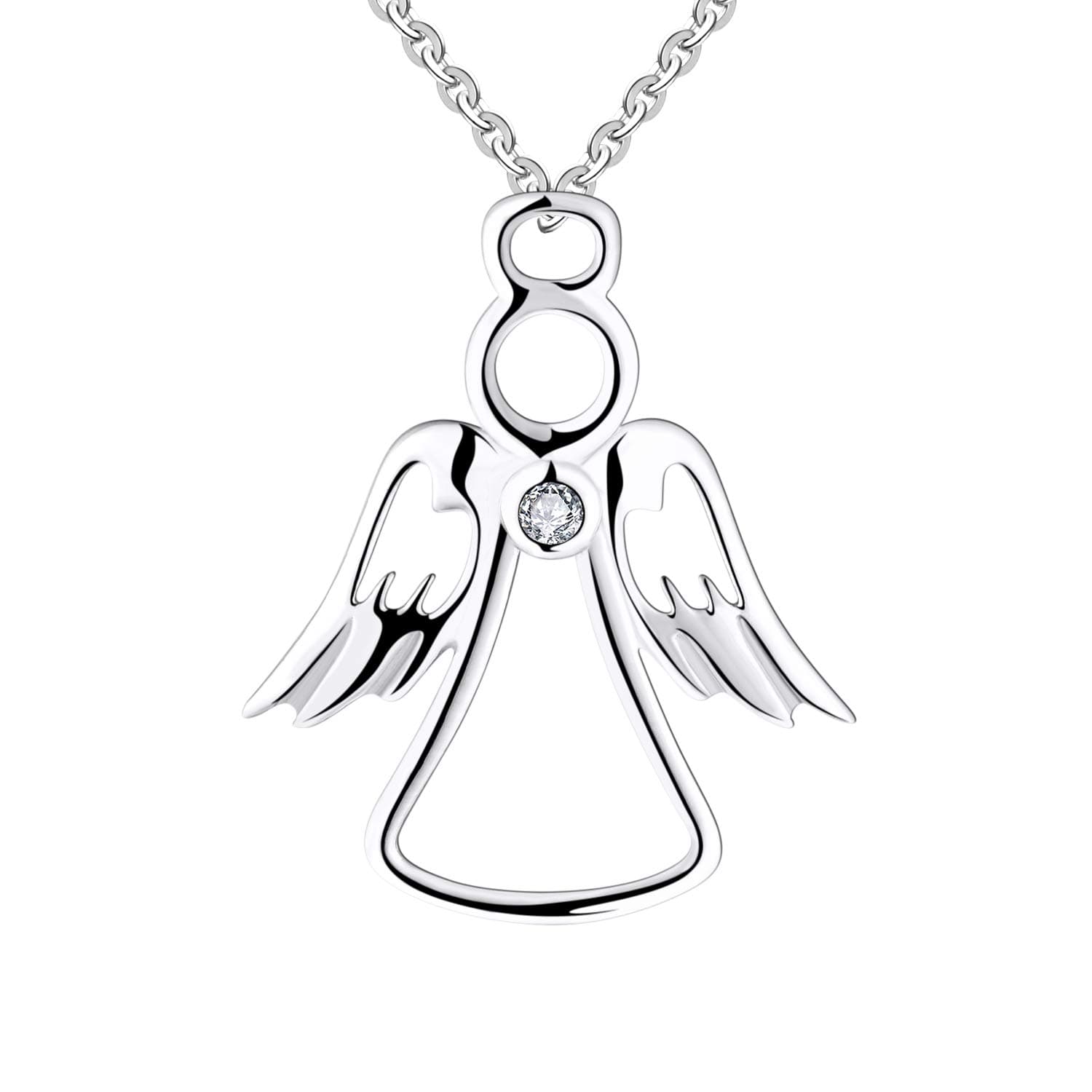 Guardian Angel Necklace 925 Sterling Silver Angel Pendant Jewellery for Women