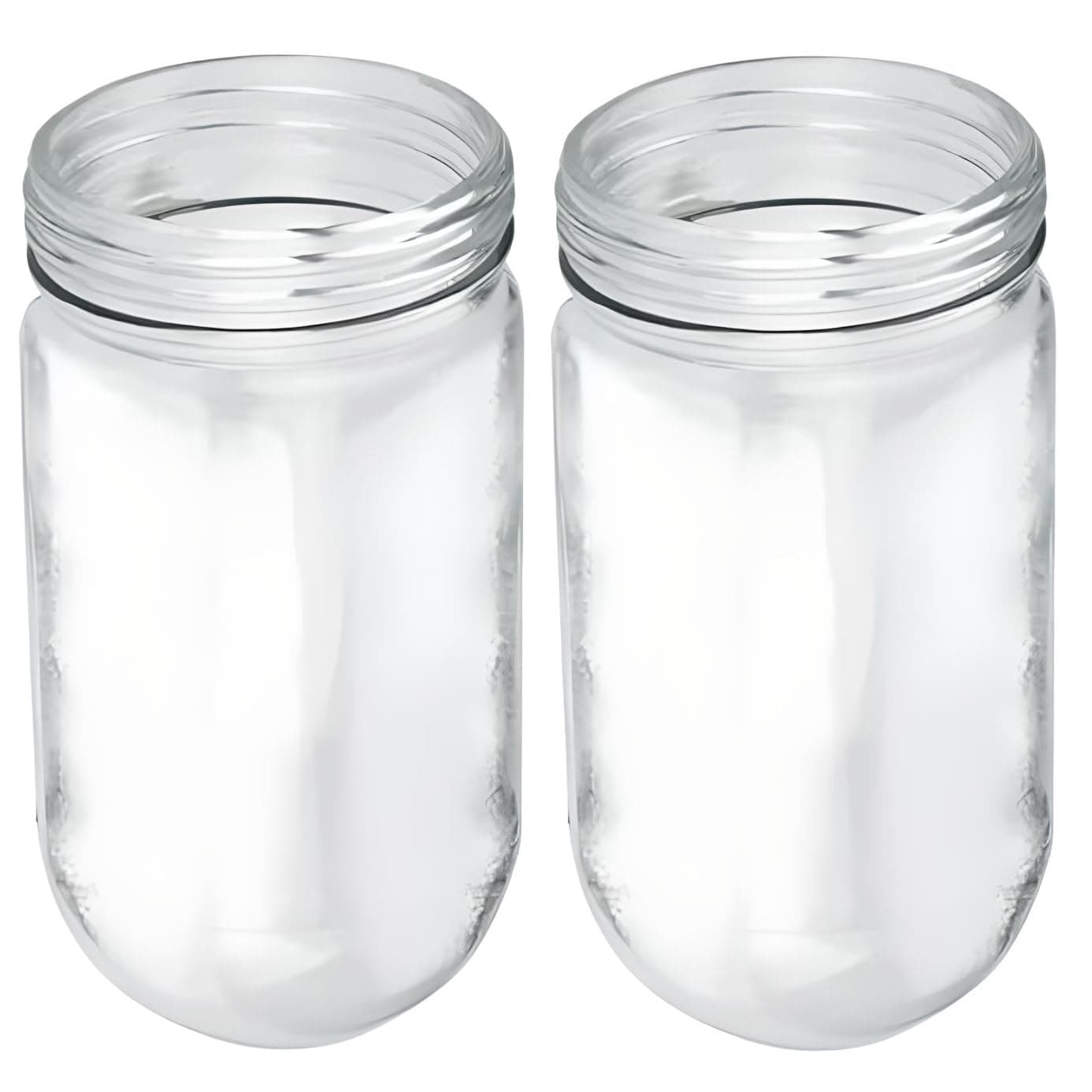 OCS Parts Clear Glass Globe Vapor Proof Light Cover Replacement for Commercial Kitchen and Restaurant Canopy Hoods and Walk-in Refrigerators (2)