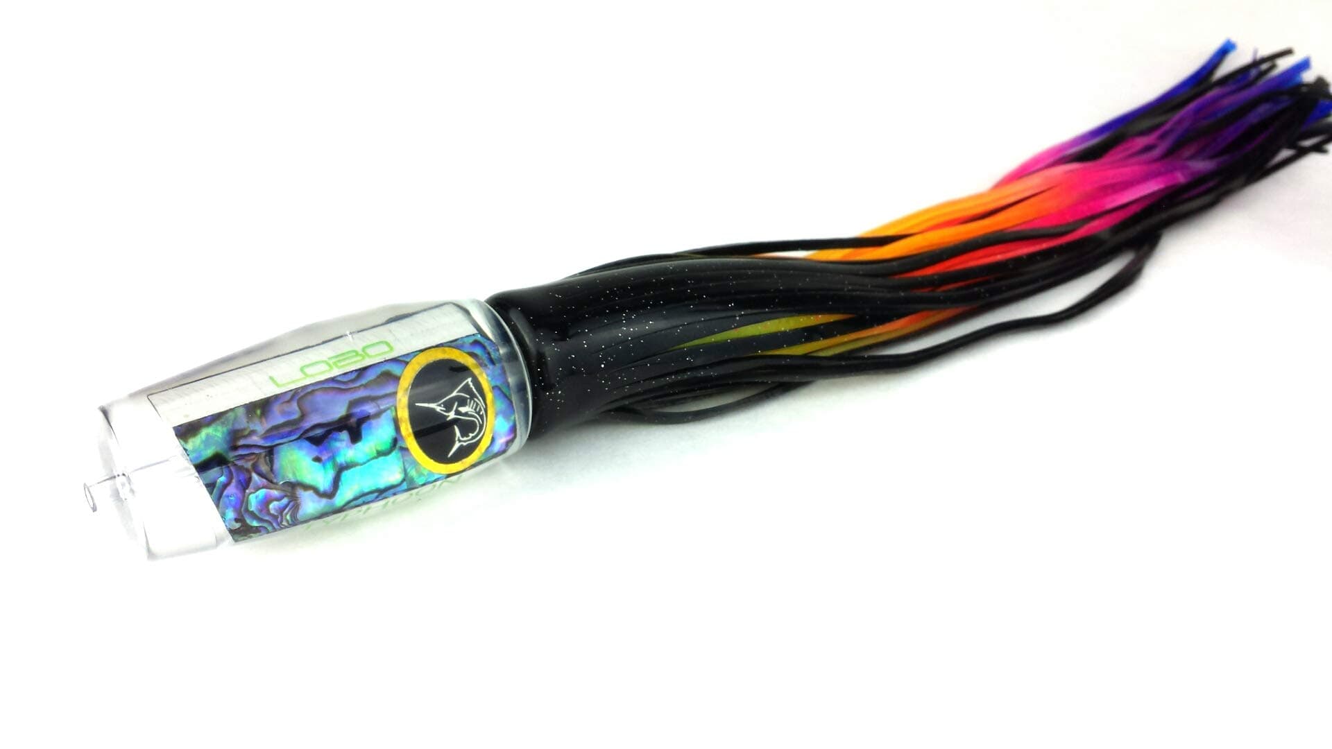 14" Typhoon XL Black Marlin Trolling Lure - Pelagic Candy Blue Abalone - Made in USA