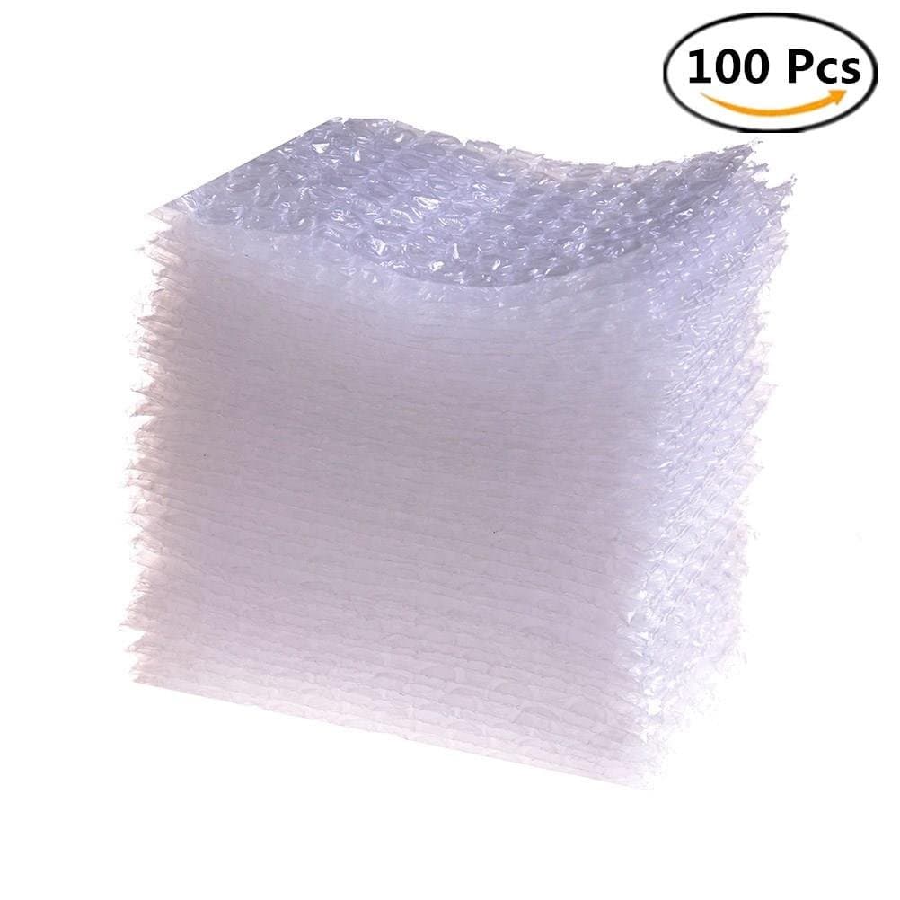100 Pieces Bubble Pouches Bags Protective Double Walled Clear Cushioning Bags for Shipping, Storage and Moving - 4 x 6 Inches
