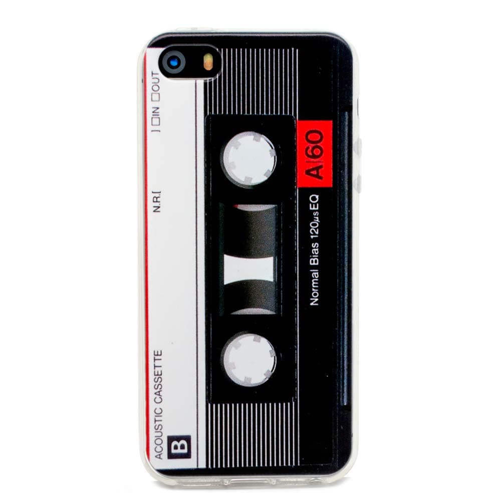 TNCYOLL iPhone SE 2020 Case Music Cassette Tape Retro Vintage 80S Shock Proof Bumper Phone Cover Compatible with Apple iPhone SE 2020 /iPhone 7 Case/iPhone 8 case (80s Tape)