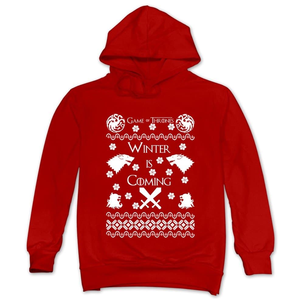 TTATT Men's Winter Is Coming Game of Thrones Stark Family Christmas Sport Hoodies