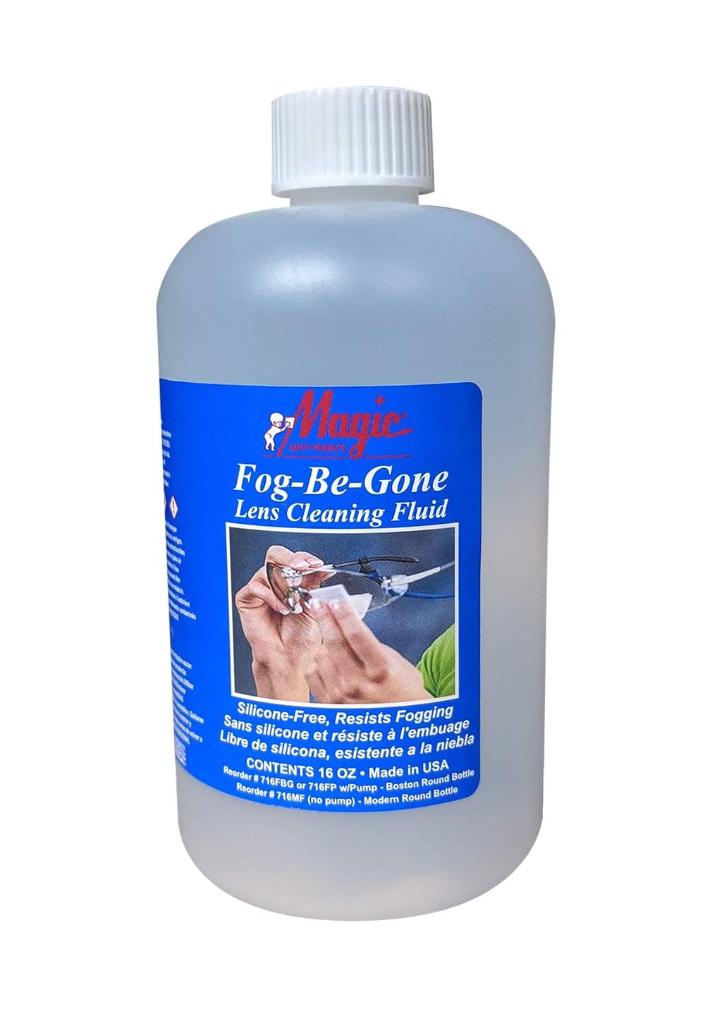 Lens Cleaner Spray, Safety Glasses Cleaning Liquid, 16 Ounce, 1 Bottle, MS-93150