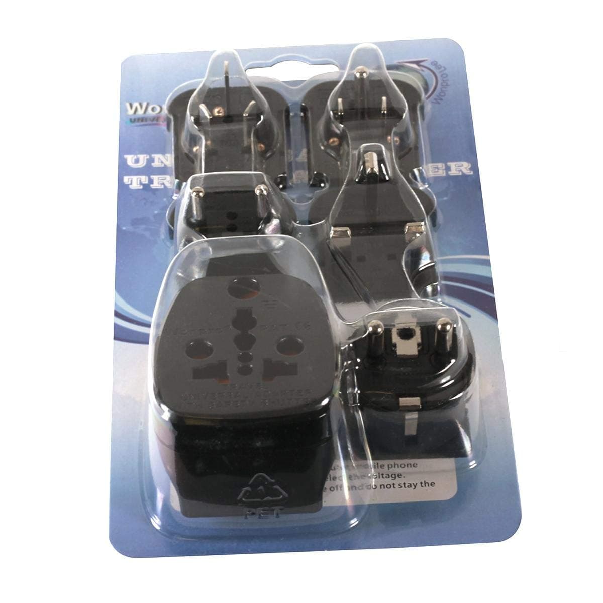 WonproUniversal 6 Adapter Plug Kit for Overseas Travel with Type A/B, C, E/F, G and I Socket