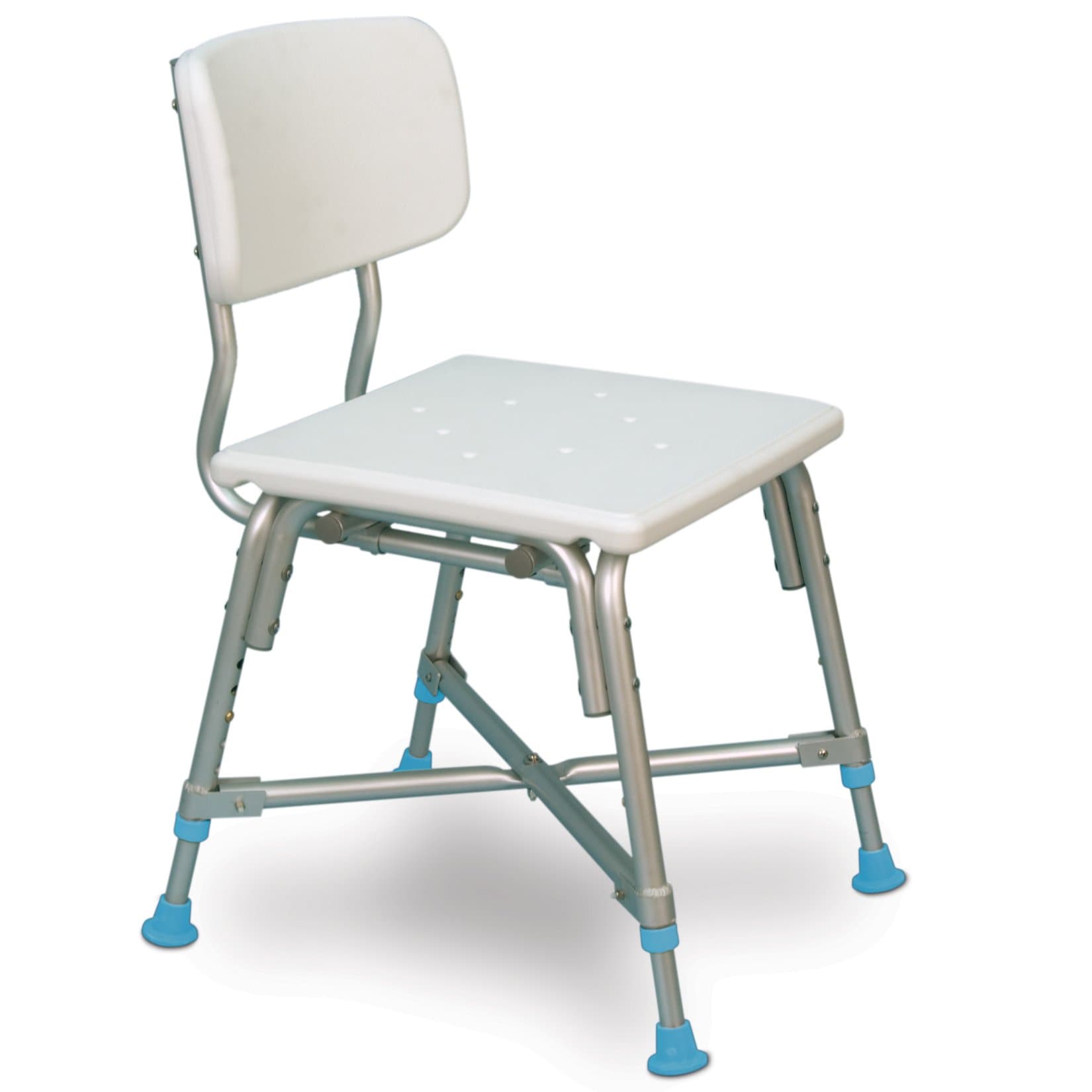 AquaSense Adjustable Bariatric Bath Bench with Non-Slip Seat and Back Rest