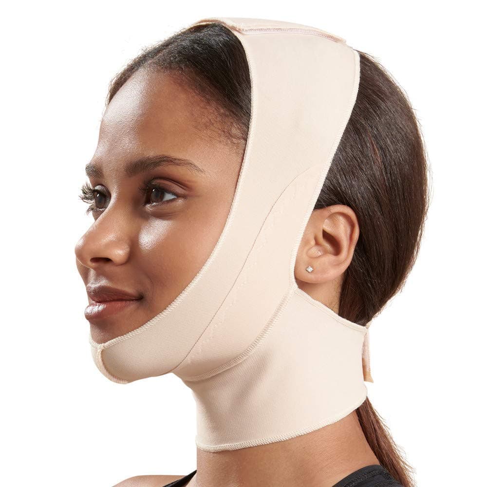 Marena FM100 Unisex Recovery Compression Minimal Coverage Face Post-Op Mask with Mid-Neck Coverage
