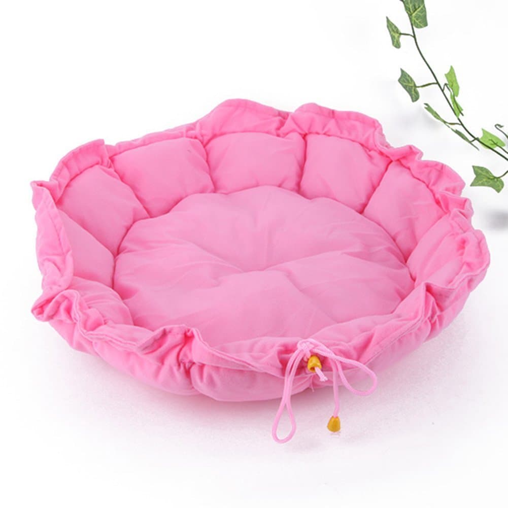EOYHDSIA Pet Dog Cat Sleeping Bed Cushion Mat Nest House (Pink)
