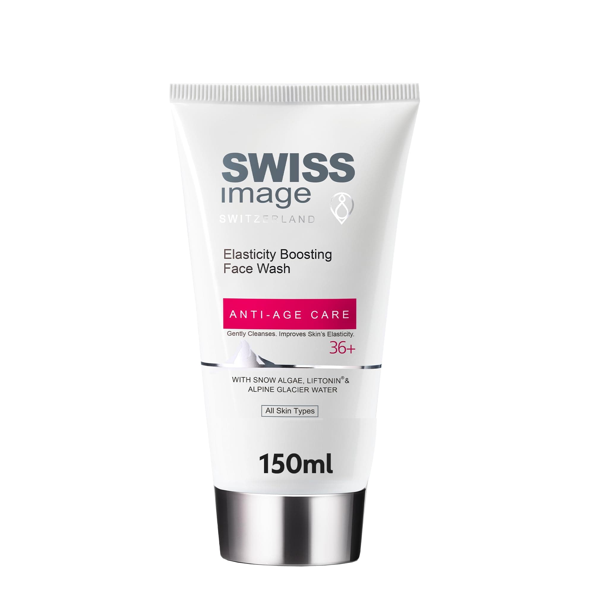 Swiss Image Anti-Age Care 36+ Elasticity Boosting Face Wash 150 Ml, Gently Cleanses And Improves Skin'S Elasticity, Face Wash For All Skin Types White